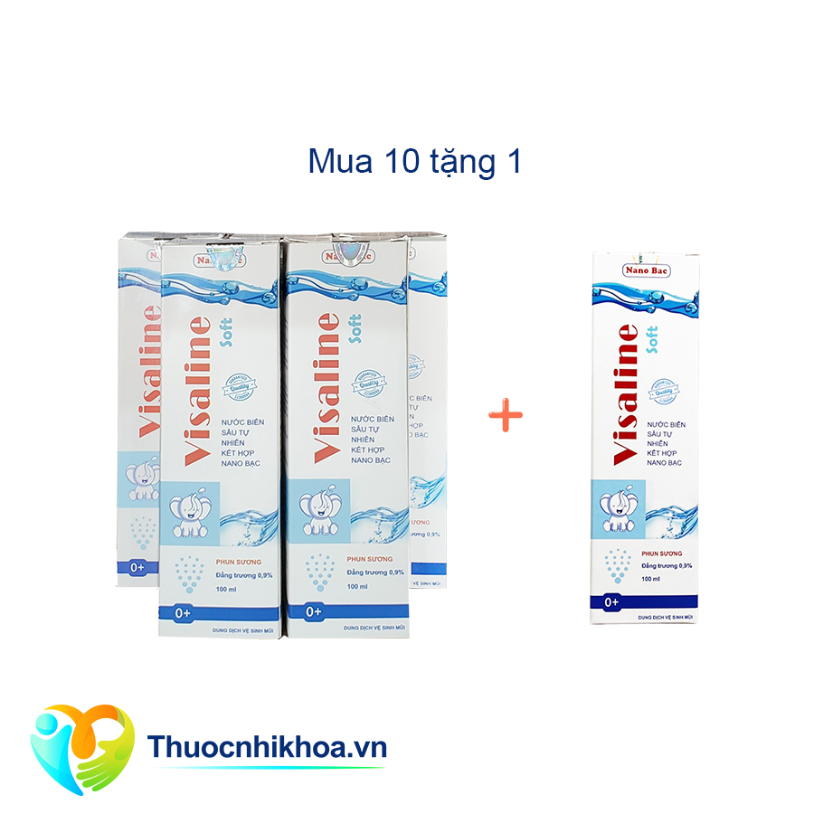 Visaline soft 100ml - Combo mua 10 tặng 1